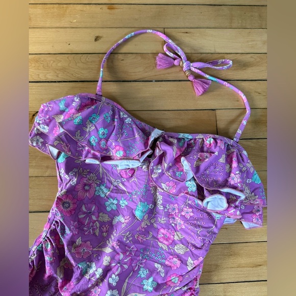 Spell & the Gypsy Collective flower child drill one piece swimsuit - Picture 6 of 11